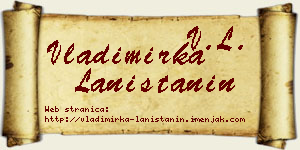 Vladimirka Laništanin vizit kartica